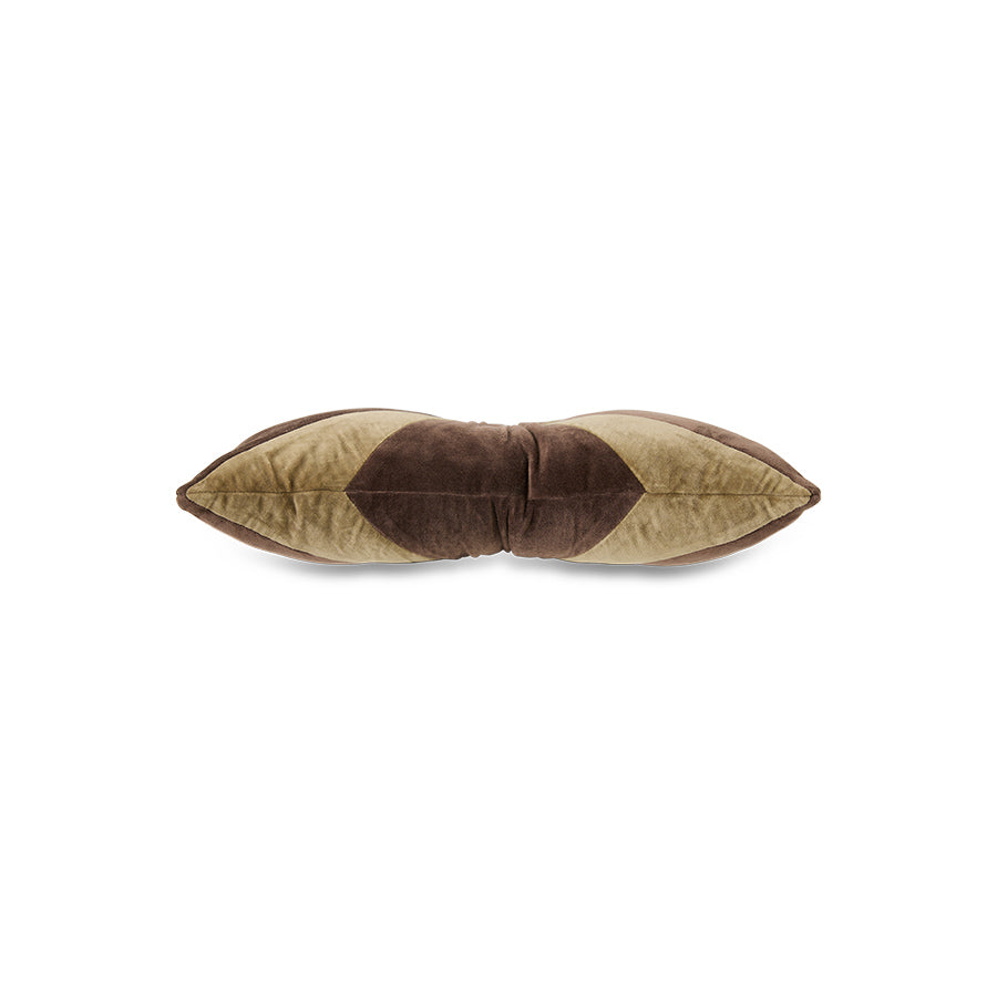 Velvet Brown Cushion (50x30) Brown - LEEF mode en accessoires