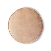 Velvet Seat Cushion Round Peach (¢ 60cm)   Peach - LEEF mode en accessoires