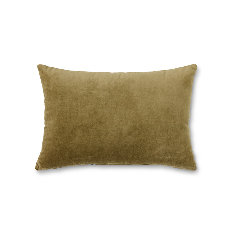 Velvet cushion (60x40cm) Army Green - LEEF mode en accessoires
