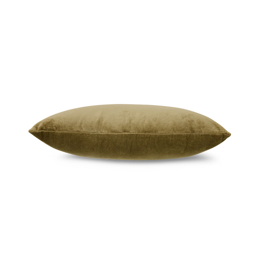 Velvet cushion (60x40cm) Army Green - LEEF mode en accessoires