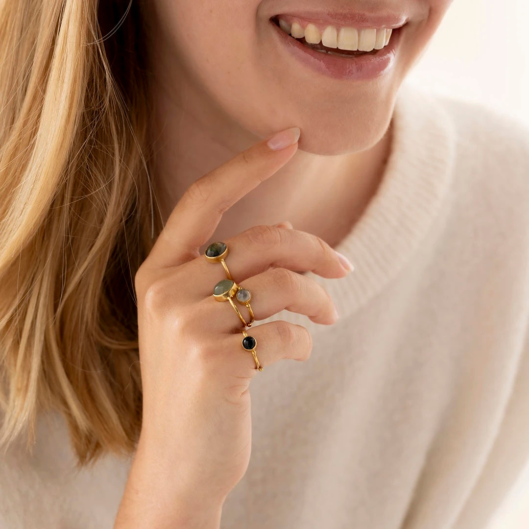 Visionary Garnet Ring SP Garnet - LEEF mode en accessoires