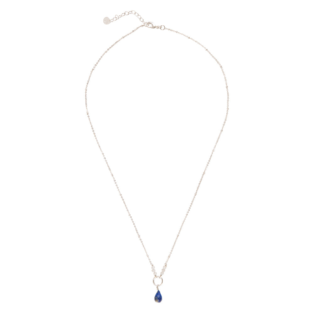 Wanted Lapis Lazuli Moonstone Necklace SP  Lapis Lazuli - LEEF mode en accessoires