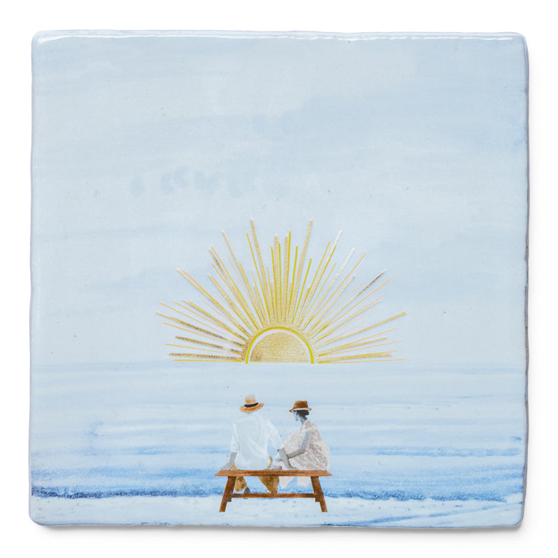 Watching the sunset together10x10cm - LEEF mode en accessoires