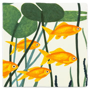 Decoratief wandpaneel van StoryTiles met de titel "We Stick Together" in een 10x10 patroon, kleurrijk en modern muurdecor.