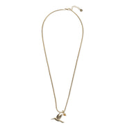 Gouden Wild Hummingbird Citrine ketting van a Beautiful Story met heldere citrien hanger en fijne ketting, elegante sieraden.