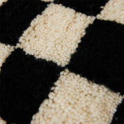 Woolen cushion black and white statement (50x50cm) - LEEF mode en accessoires