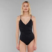 Wrap Swimsuit Klinte Black Black - LEEF mode en accessoires