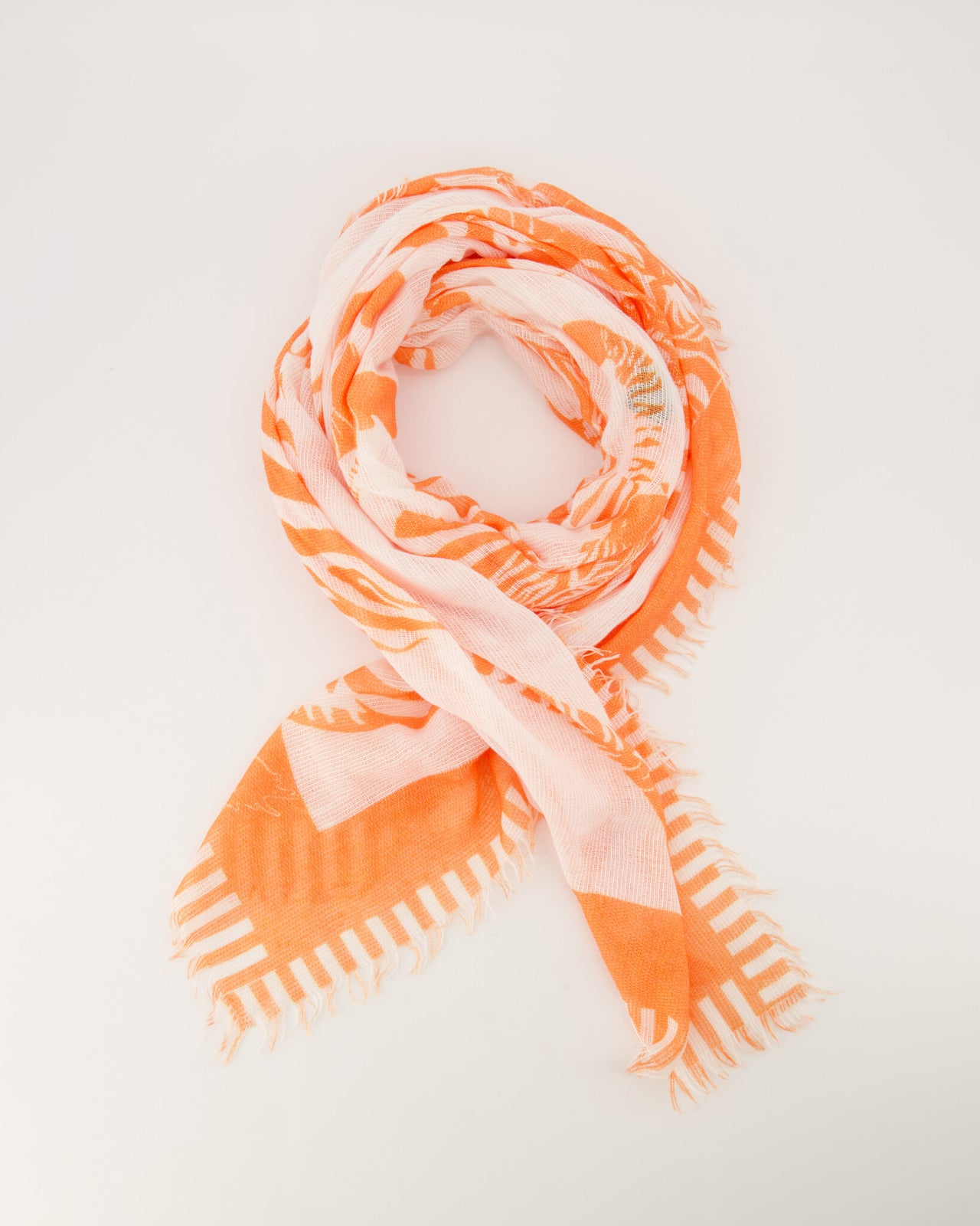 Zabra Sjaal Oranje - LEEF mode en accessoires