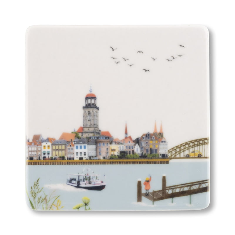 Zwaaiend naar Deventer Mini (6x6cm) - LEEF mode en accessoires