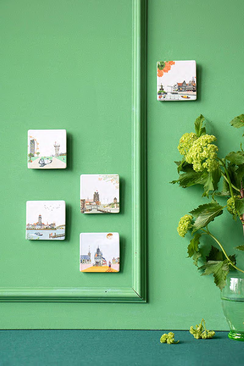 Zwaaiend naar Deventer Mini (6x6cm) - LEEF mode en accessoires