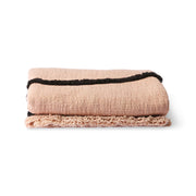 soft woven throw nude (1.30x1.70) Roze - LEEF mode en accessoires