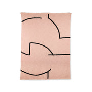 soft woven throw nude (1.30x1.70) Roze - LEEF mode en accessoires
