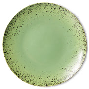 70's Ceramics Dinner Plate Kiwi van HKliving te koop bij LEEF mode en accessoires Meppel