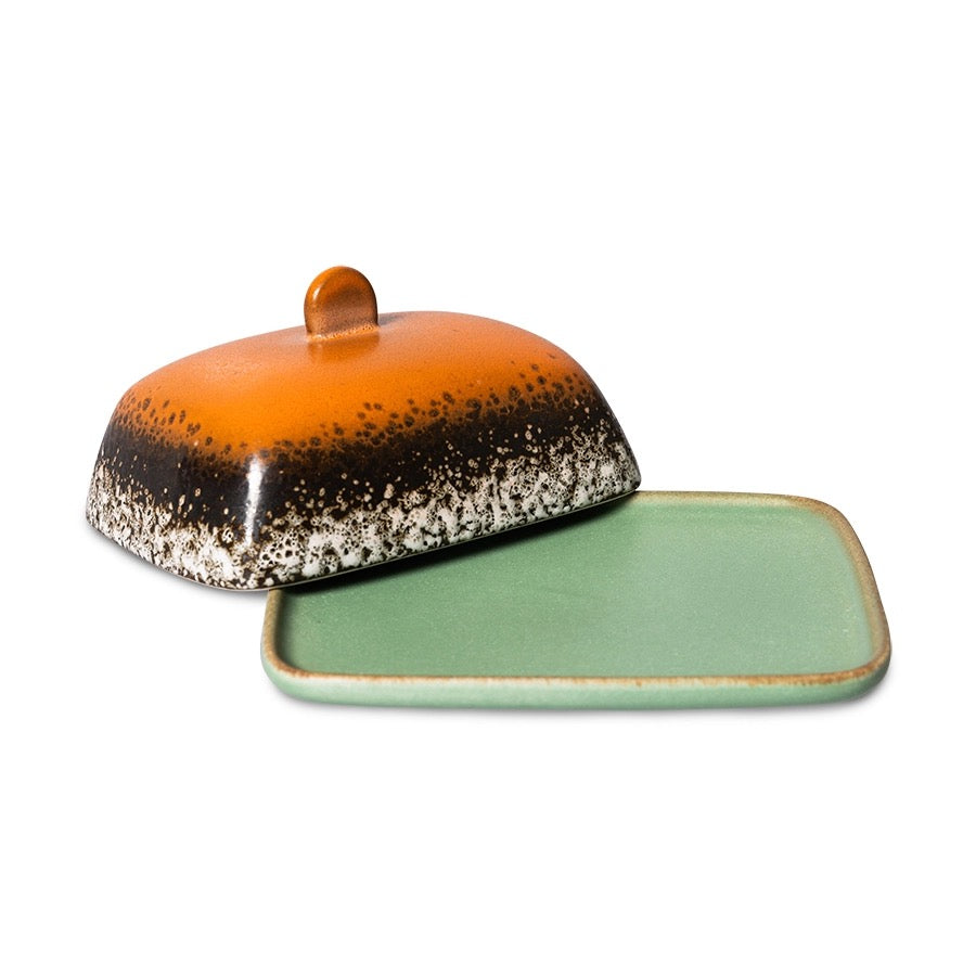 70s Ceramics Butter Dish Meteor van HKliving te koop bij LEEF mode en accessoires Meppel