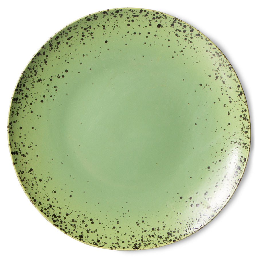 70's Ceramics Dinner Plate Kiwi van HKliving te koop bij LEEF mode en accessoires Meppel