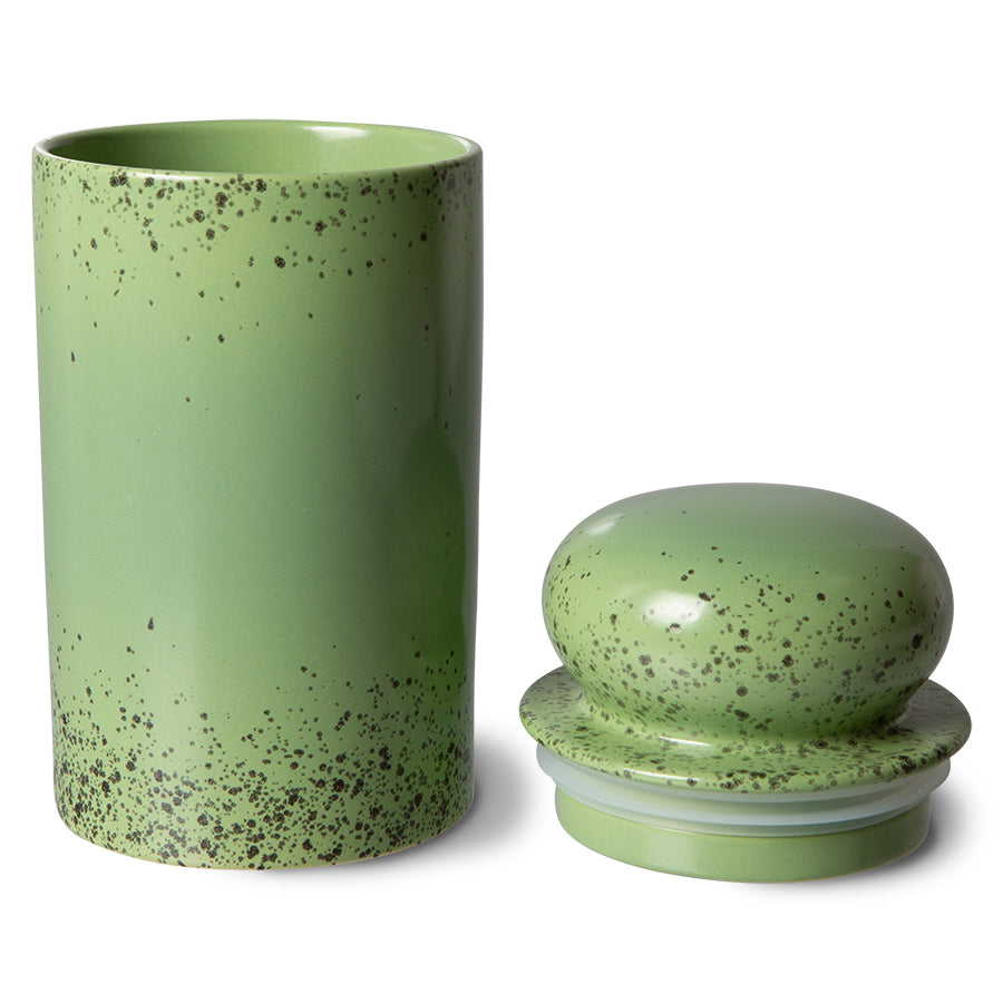 70's Ceramics Storage Jar Kiwi van HKliving te koop bij LEEF mode en accessoires Meppel
