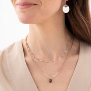 Admire Smokey Quartz Silver Necklace Smokey quartz - LEEF mode en accessoires