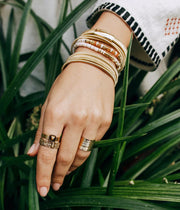 Baque Ring Dore Uni Goud van Zag Bijoux Paris te koop bij LEEF mode en accessoires Meppel