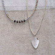 Blessing Smokey Quartz Silver Necklace Smokey quartz - LEEF mode en accessoires