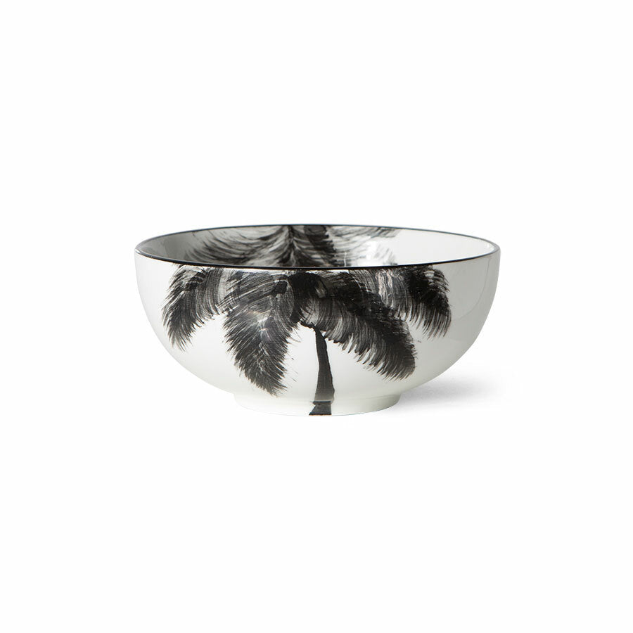 Bold & Basic Ceramics Porcelain Bowl Palms van HKliving te koop bij LEEF mode en accessoires Meppel