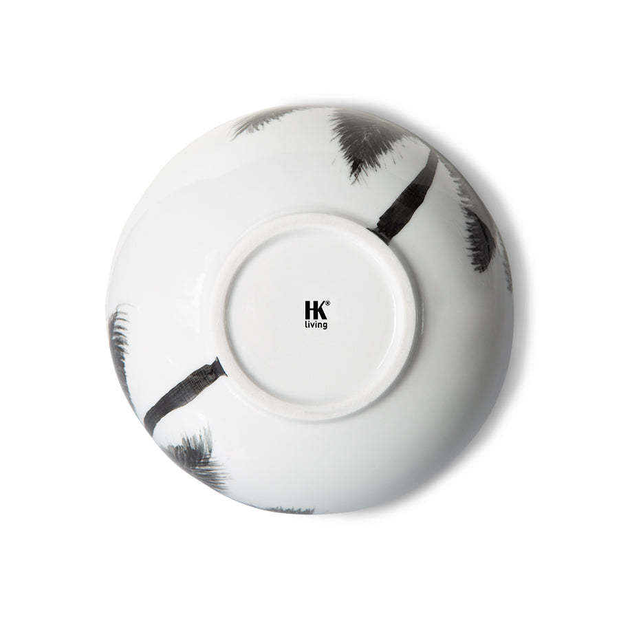 Bold & Basic Ceramics Porcelain Bowl Palms van HKliving te koop bij LEEF mode en accessoires Meppel