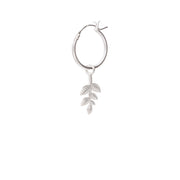 Branch Sterling Silver Hoop Earring Silver van a Beautiful Story te koop bij LEEF mode en accessoires Meppel