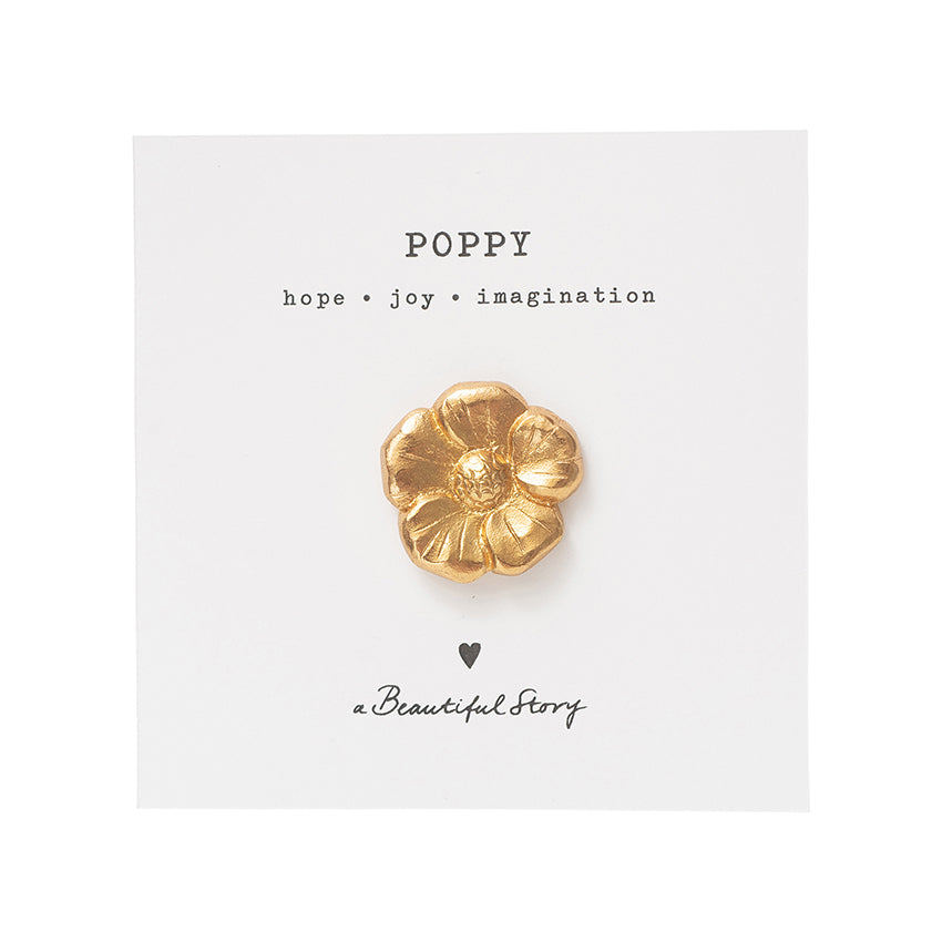 Brooch Poppy Flower GP Poppy Flower - LEEF mode en accessoires