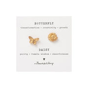 Brooch Set Daisy Flower-Butterfly GP Daisy Flower-Butterfly - LEEF mode en accessoires