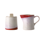 Ceramic 70"s Milk Jug & Sugar Pot Frost - LEEF mode en accessoires