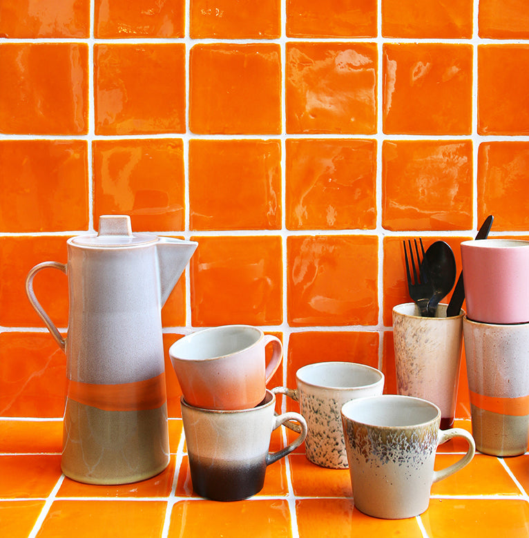 Ceramic 70's americano mugs  hail van HKliving te koop bij LEEF mode en accessoires Meppel