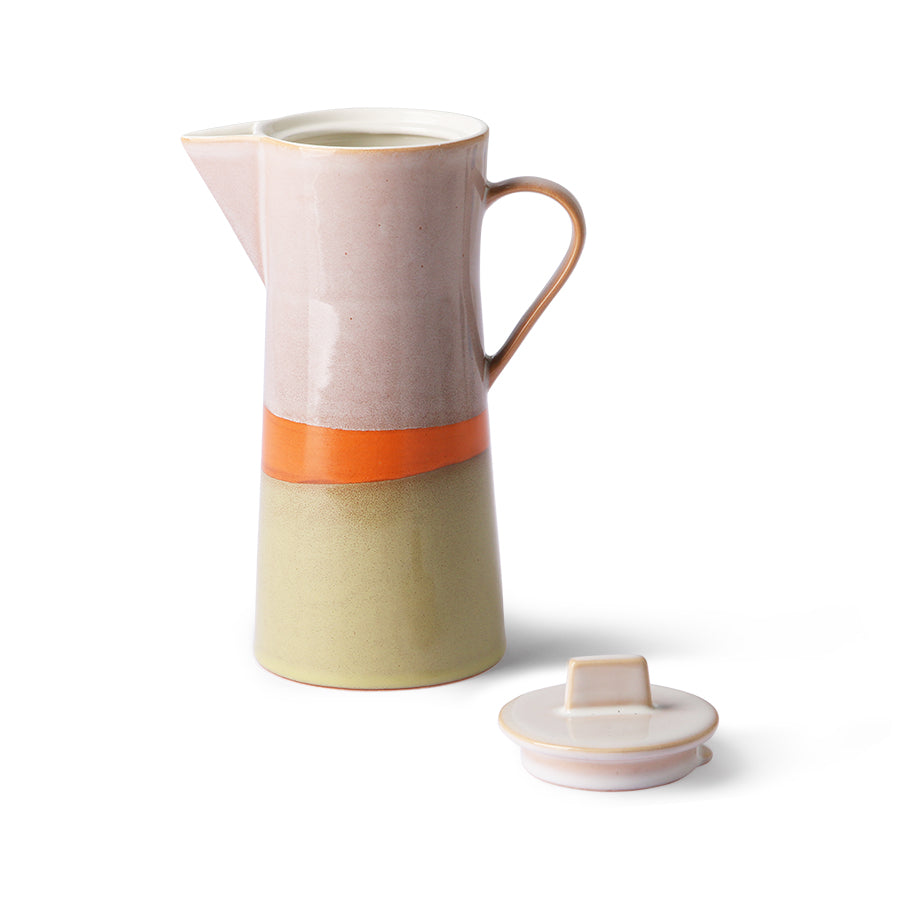 Ceramic 70's coffee pot van HKliving te koop bij LEEF mode en accessoires Meppel