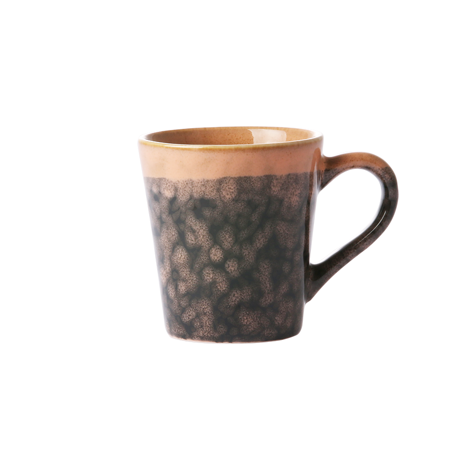 Ceramic 70's espresso mug Lava van HKliving te koop bij LEEF mode en accessoires Meppel