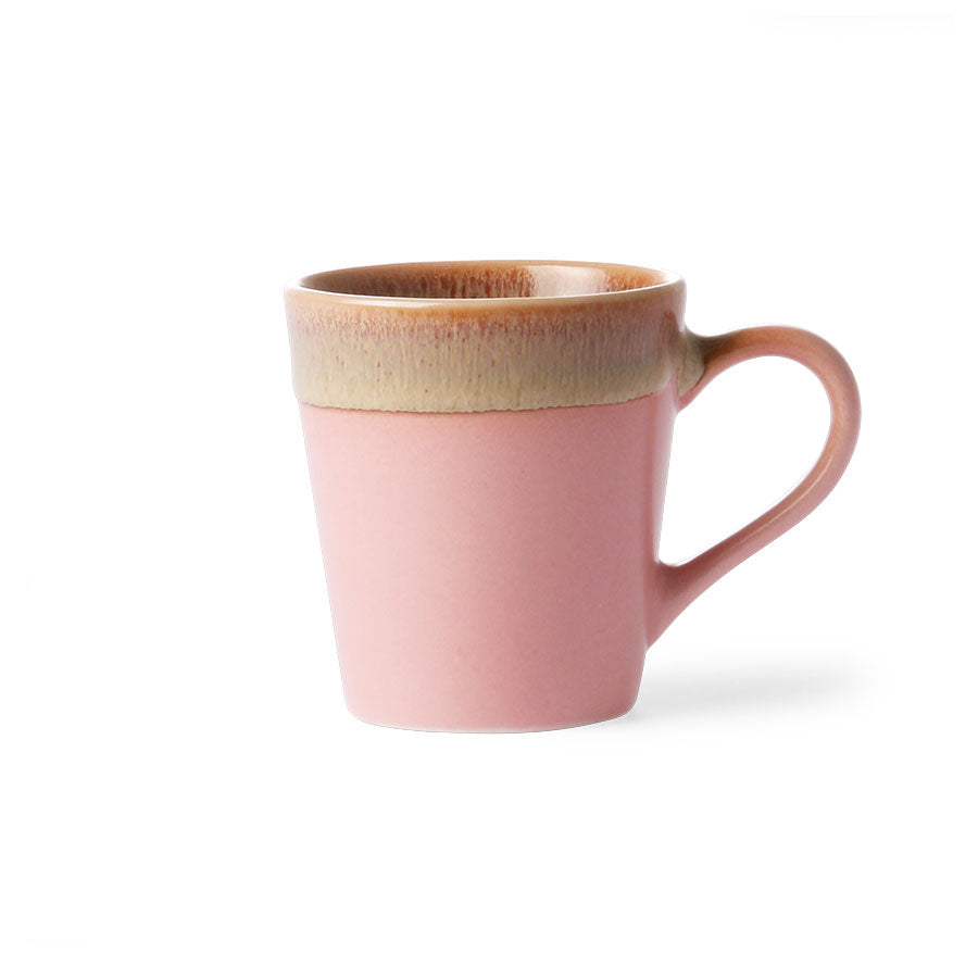 Ceramic 70's espresso mug pink Pink van HKliving te koop bij LEEF mode en accessoires Meppel
