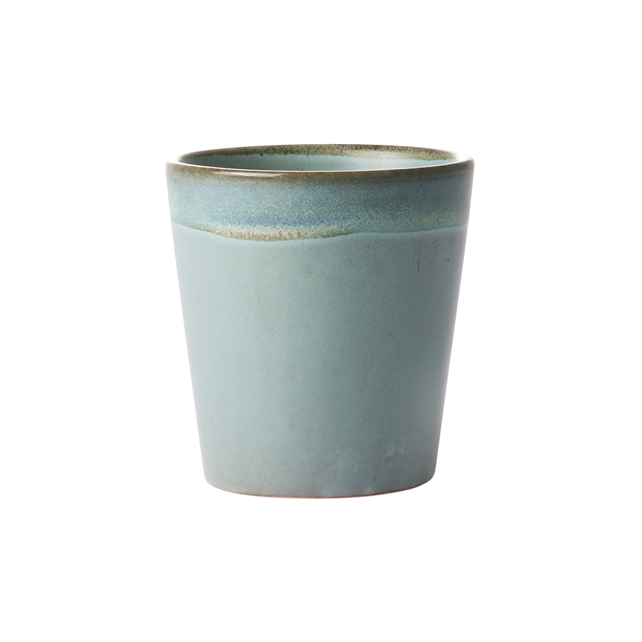 Ceramic 70's Mug Moss van HKliving te koop bij LEEF mode en accessoires Meppel