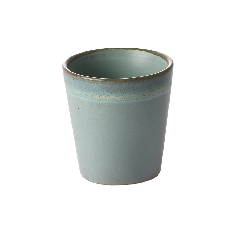 Ceramic 70's Mug Moss van HKliving te koop bij LEEF mode en accessoires Meppel