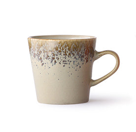 Ceramic 70's americano mugs  Bark van HKliving te koop bij LEEF mode en accessoires Meppel