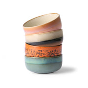 Ceramic 70's dessert bowls Moss van HKliving te koop bij LEEF mode en accessoires Meppel