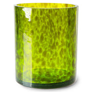 Cheetah Glas Vases groot Green van HKliving te koop bij LEEF mode en accessoires Meppel