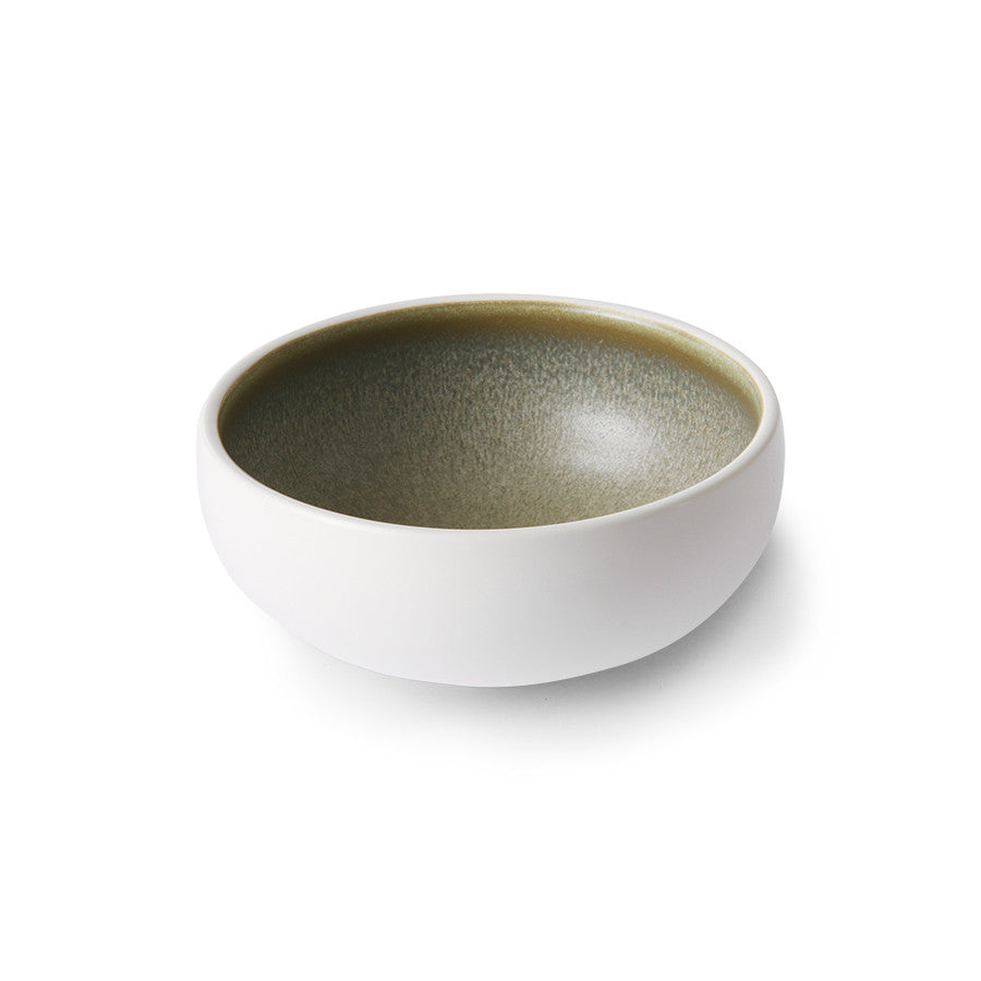 Chef Ceramics Bowl White/Green - LEEF mode en accessoires