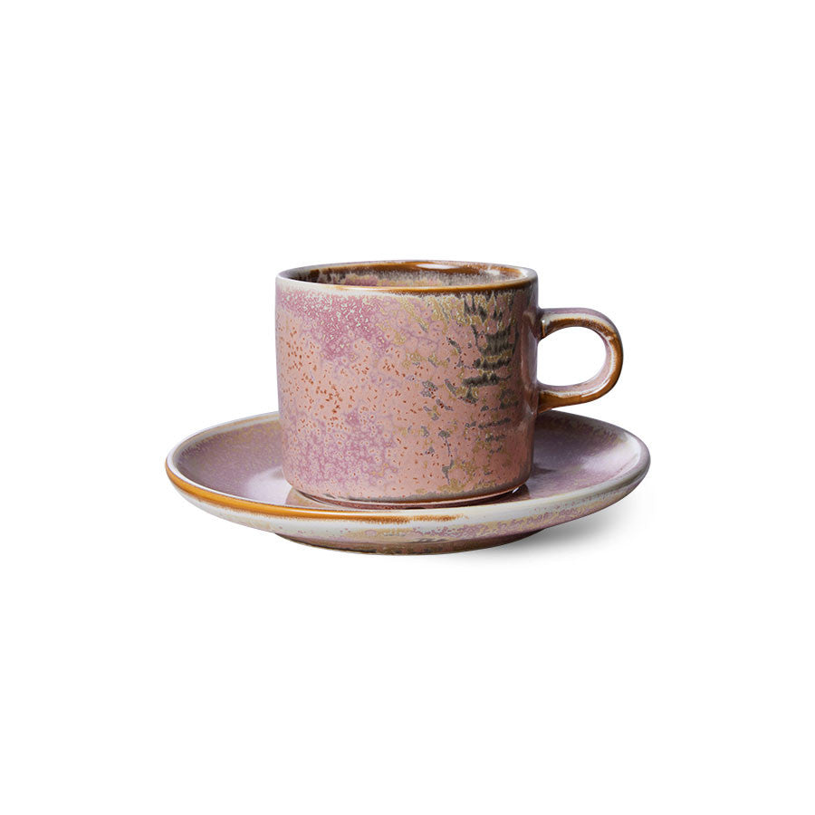 Chef Ceramics Cup and Saucer Rustic Pink - LEEF mode en accessoires
