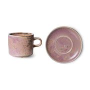 Chef Ceramics Cup and Saucer Rustic Pink - LEEF mode en accessoires