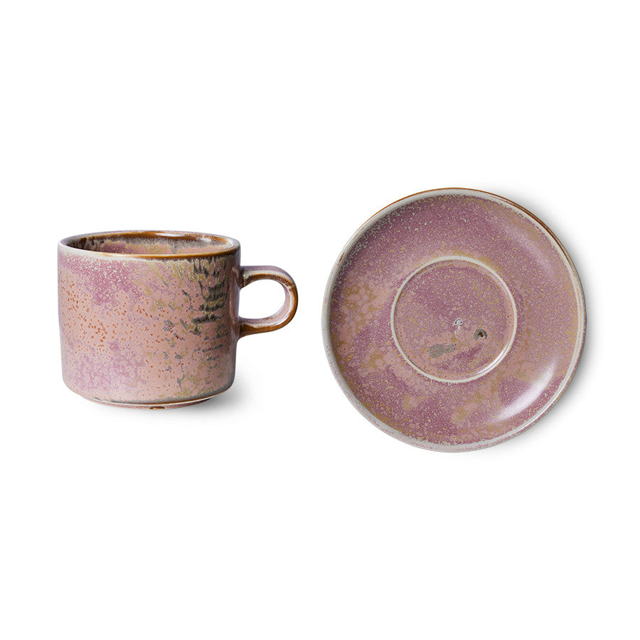 Chef Ceramics Cup and Saucer Rustic Pink - LEEF mode en accessoires