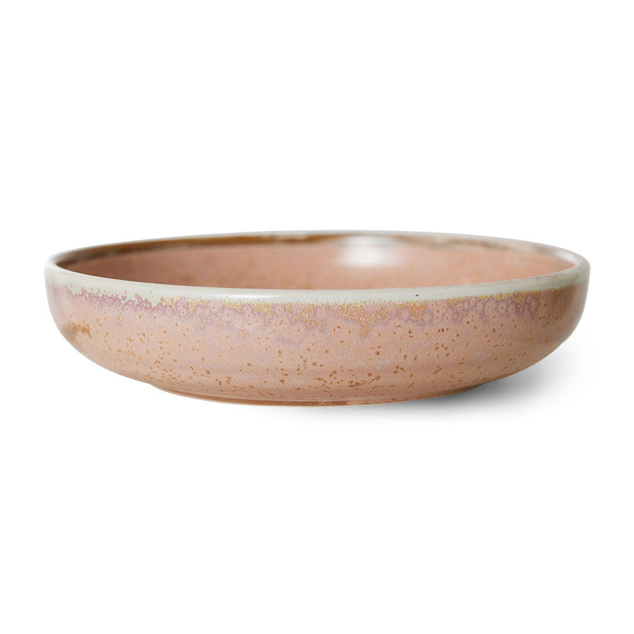 Chef Ceramics Deep Plate L Rustic Pink - LEEF mode en accessoires