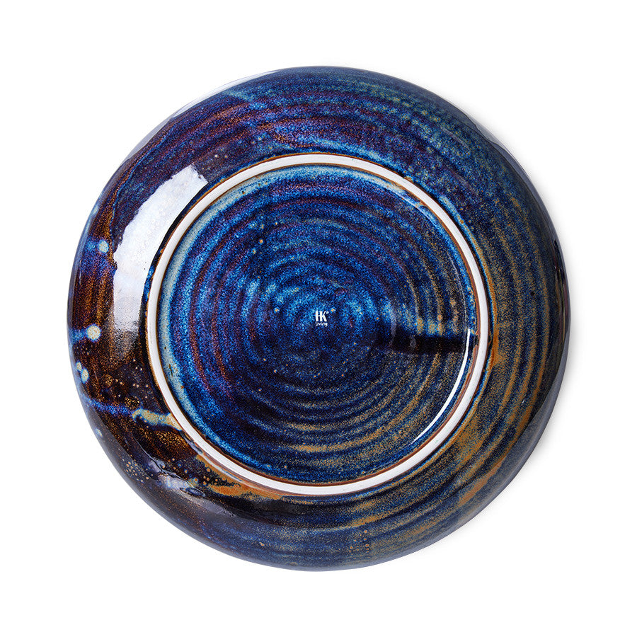 Chef Ceramics Deep Plate M Rustic Blue - LEEF mode en accessoires