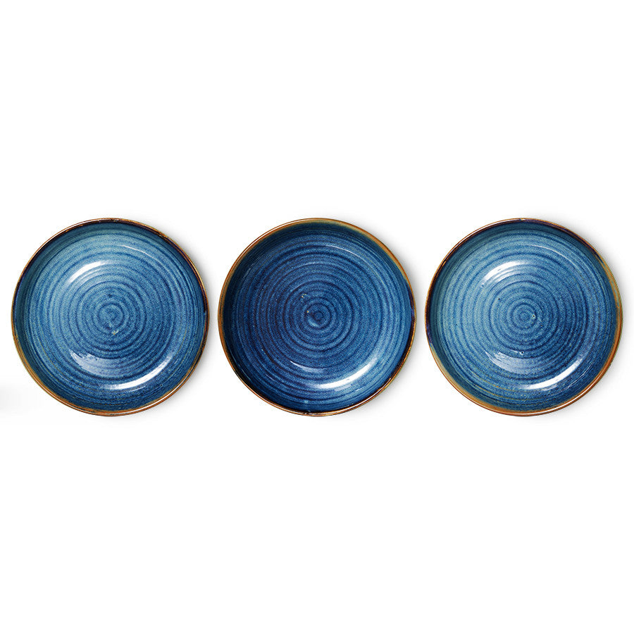 Chef Ceramics Deep Plate M Rustic Blue - LEEF mode en accessoires