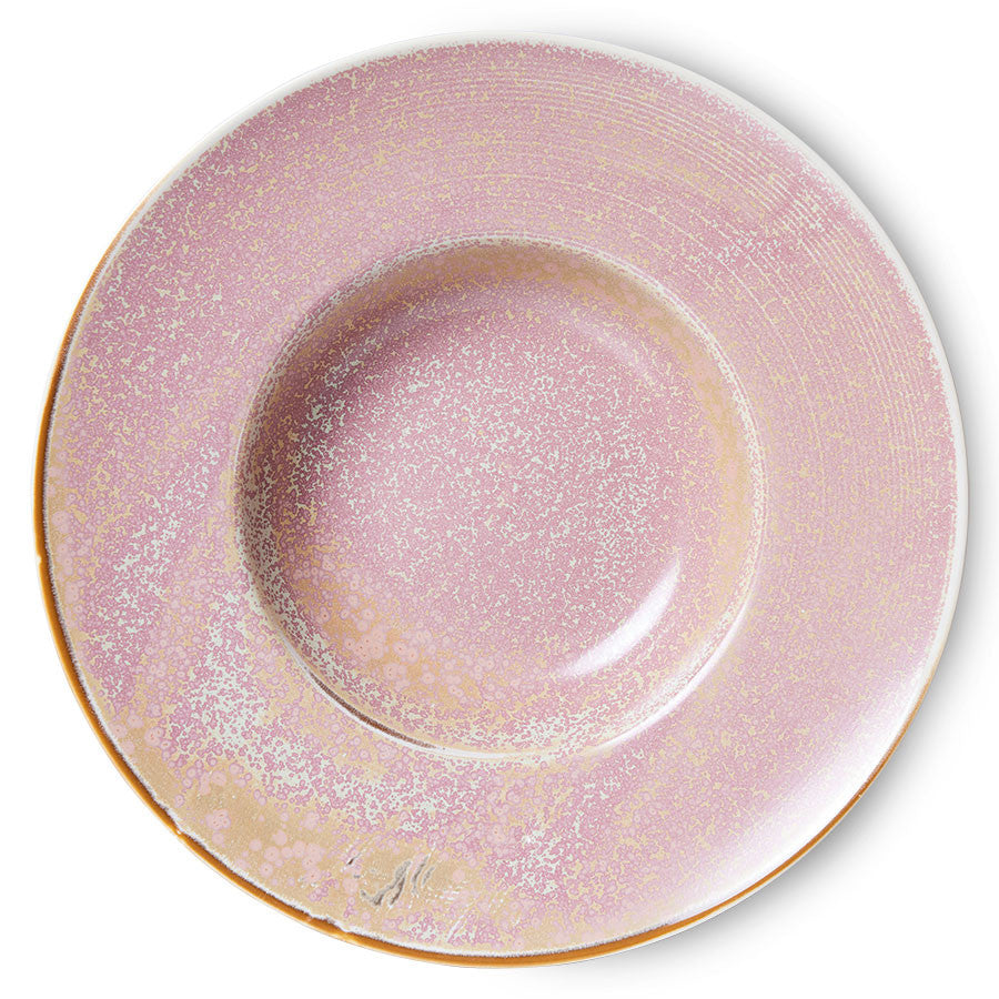 Chef Ceramics Pasta Plate Rustic Pink - LEEF mode en accessoires