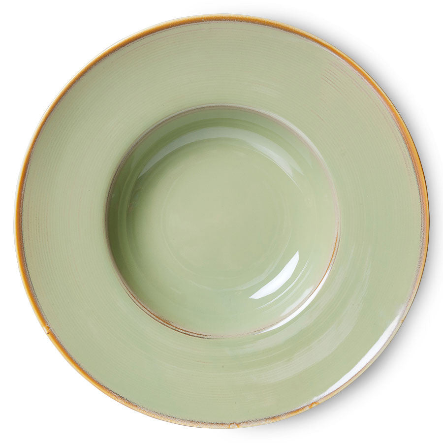Chef Ceramics Pasta Plate moss green - LEEF mode en accessoires