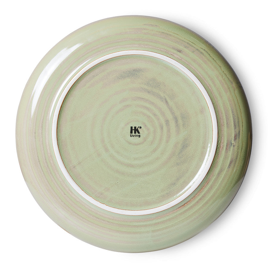 Chef ceramics:dinner plate moss green - LEEF mode en accessoires