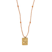 Delight carnelian gold necklace - LEEF mode en accessoires