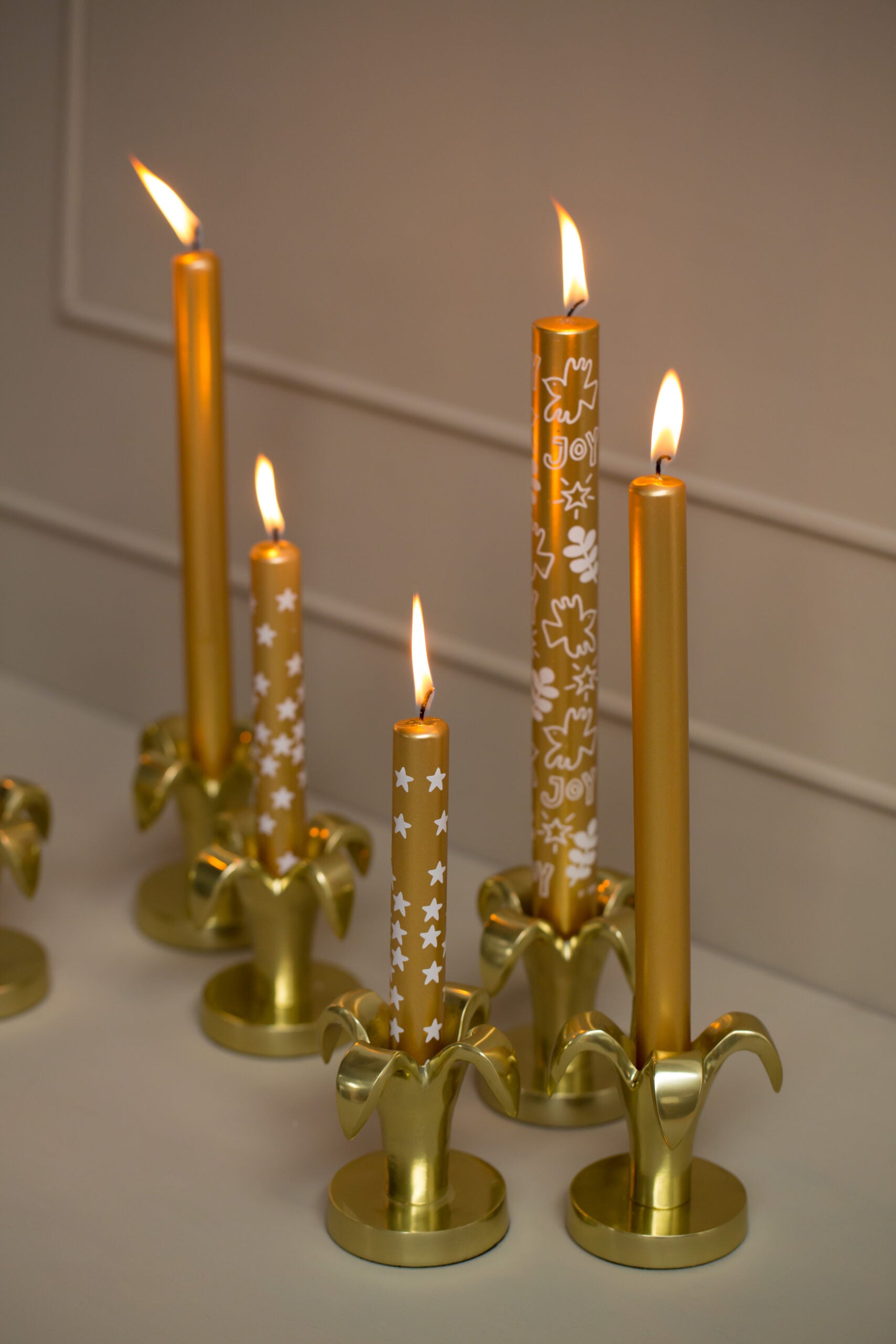 Dinerkaars stars set van 4 Gold van Rustik Lys te koop bij LEEF mode en accessoires Meppel